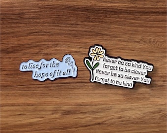 Song Quote Enamel Needle Minders