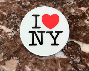 I Love New York Big Apple Manhattan NYC Needle Minder Enamel Pin