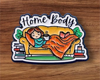 Homebody Cozy Funny Needleminder Cross Stitch Needlepoint Embroidery