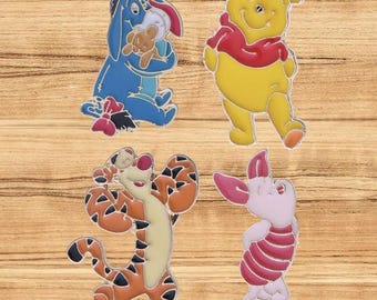 Cartoon Classic Literature Pooh Bear Enamel Needle Minder