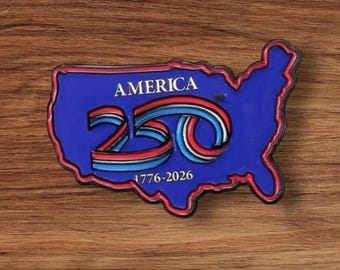 America 250 USA Map  Needle Minder | Enamel Pin