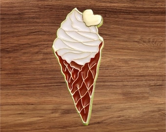 Waffle Cone Ice Cream Hearts Needle Minder: Summer Vibes