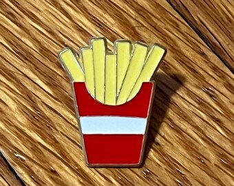 French Fries Fast Food Enamel Pin Needle Minder