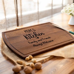 Custom Engraved Cutting Board: Walnut or Oak Charcuterie Board
