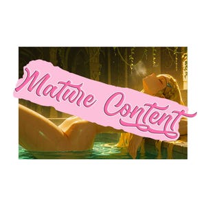 Sexy Blonde Elf Poster / For Adults Only / NSFW, Ecchi, Sexy Anime Girl Poster, Sexy Poster