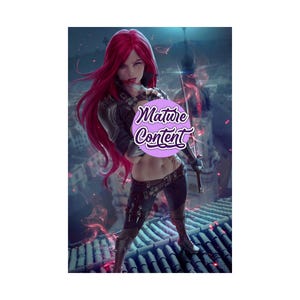 Sexy Assasin Girl Poster / Nur für Erwachsene / NSFW, Ecchi, Sexy Anime Girl Poster, Sexy Poster