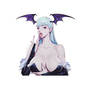 Morrigan Aensland Sticker | Sexy Anime Waifu Vinyl Waterproof Decal