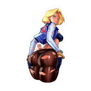 Android 18 Sticker | Sexy Anime Waifu Vinyl Waterproof Decal