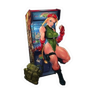 Cammy White Sticker | Sexy Anime Waifu Vinyl Waterproof Decal