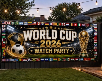 WORLD CUP 2026 watch party banner