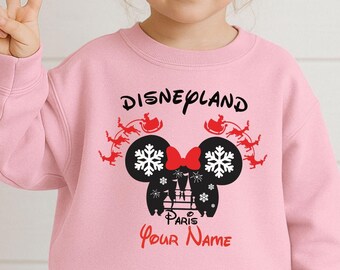 Adult Unisex Kids Hood Top,Personalised Family Disneyland Paris Hoodie, Group Family 2025 Vacation Trip, Disneyland 2025 Custom Name Hoodie