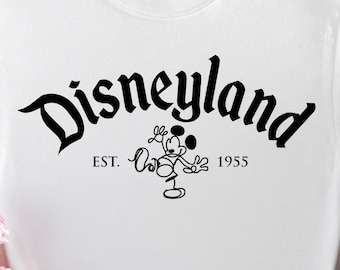 Vintage Disneyland Est 1955 T-Shirt Disneyland Family Shirts Disney Trip Shirt Disneyland Shirt Disney Vacation Shirts Retro Disney Tee