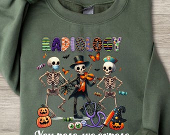 Xray Tech Halloween Shirt, Comfort Colors® Xray Tech Shirt, Halloween X-ray Technologist Tshirt, Spooky Radiology Department, Ghost Bats Tee