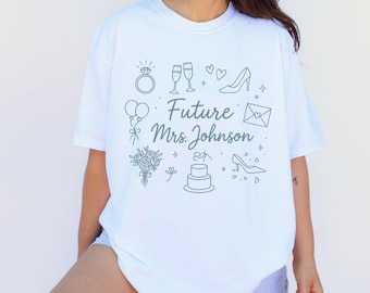 Future Mrs Shirt Custom Engagement Shirt Personalized Bride Shirt Engagement Gift For Anniversary Wifey Shirt Newly Engaged Gift