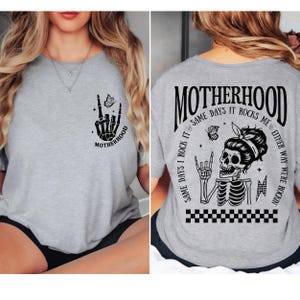 Comfort Colors® Motherhood Sometimes I Rock It Sometimes It Rocks Me Shirt, Mama Shirt, Mom Shirt, Rocker Mom Gifts, Mothers Day Gift