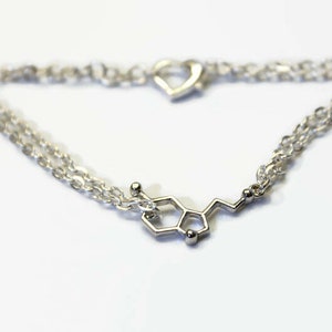 Serotonin bracelet, chemistry jewelry, happiness bracelet