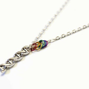 Gay DNA necklace, DNA jewellery for scientists