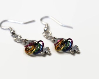 Pendientes lesbianas, pendientes del orgullo gay