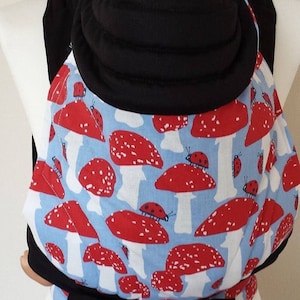 MNSdesigns Mei Tai, Meh-dai Baby Carrier Baby Sling Wrap Baby Wearing Baby Wrap Infant Toddler Carrier Baby Back Carrier Mushroom Ready Made