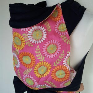 MNSdesigns Mei Tai Baby Sling Baby Wearing Baby Carrier Baby Back Carrier Wrap My Flower Ready Made in UK