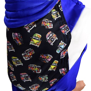 MNSdesigns Mei Tai Baby Sling Wrap Baby Wearing Best Baby Carrier Toddler Carrier Baby Back Carrier Wrap Camper Vans Ready Made in UK