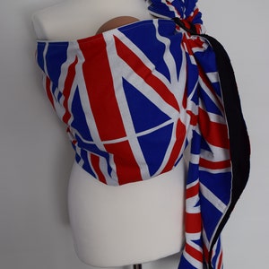 Baby Ring Sling, Baby Carrier, Baby Sling, Toddler Carrier, Cotton Baby Carrier, Baby Wrap, MNSdesigns, Union Jack, Ready Made in UK