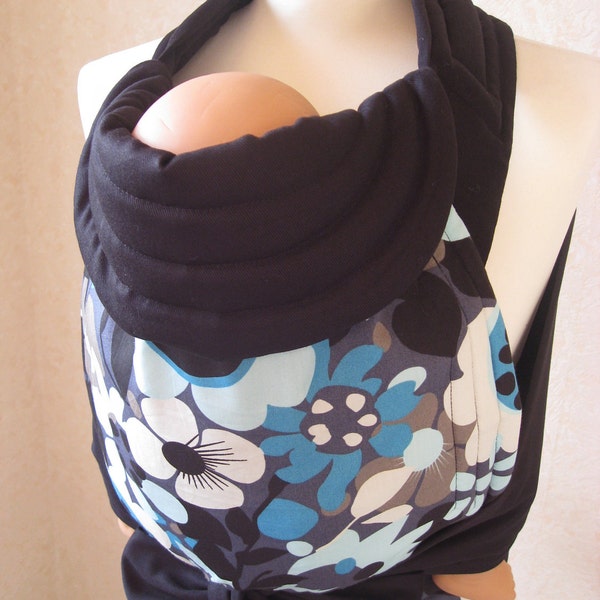 MEI TAI Baby Carrier / Sling / Reversible/Funky Flowers in straight cut model