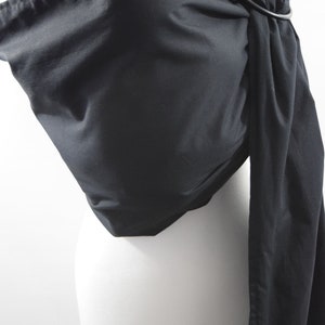 Baby Ring Sling Baby Carrier Baby Sling Soft Cotton Baby Wrap Sling Infantil Criança Bebê Vestindo Baby Wrap Tudo em Preto MNSdesigns Feito no Reino Unido