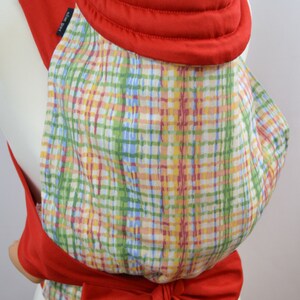 Baby Sling Carrier / Mei Tai Wrap / Best Baby Carrier / MEI TAI Baby Carrier / Sling  / Baby Carrier Wrap / Baby Sling / Red Chalk Squares