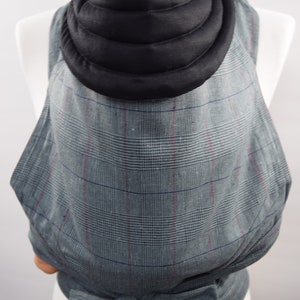 MNSdesigns MEI TAI Baby Carrier Baby Sling Baby Wearing Newborn Carrier Soft Cotton Carrier Glen CheckII Ready Made in UK