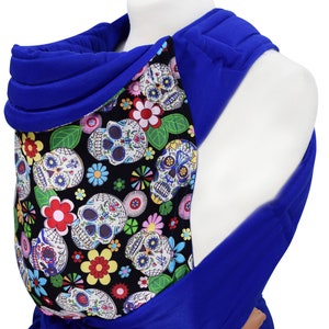 Mei Tai Baby Sling Sugar Skulls Best Baby Carrier Wrap MNSdesigns Soft Cotton Toddler Carrier Baby Back Carrier Baby Wearing Ready Made UK