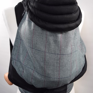 MNSdesigns MEI TAI Baby Carrier Baby Sling Baby Carrier Wrap Baby Wearing Soft Cotton Carrier Glen Check Ready Made in UK