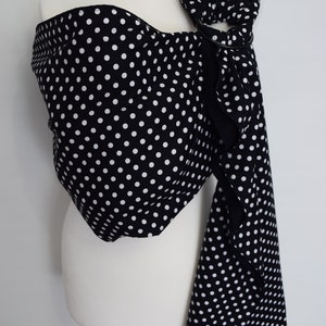 Baby Ring Tragetuch Baumwolle Baby Tragetuch weiche Baumwolle Tragetuch Baby Wrap Ring Sling MNSdesigns Babytragetuch Polka Dots Ready Made UK