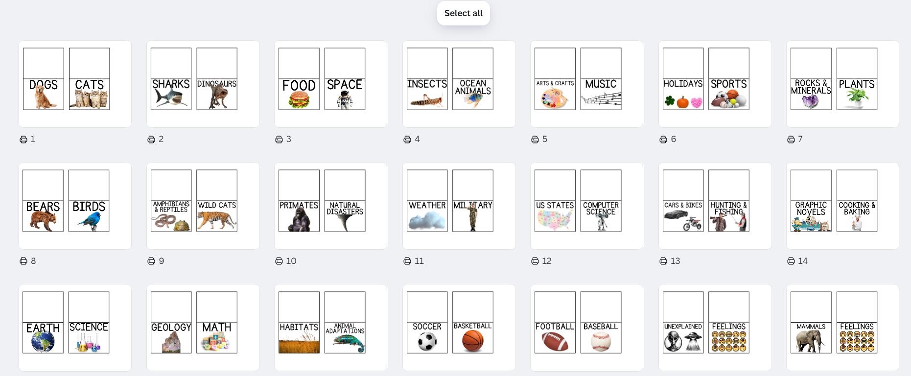 Editable Library Shelf Labels - Etsy