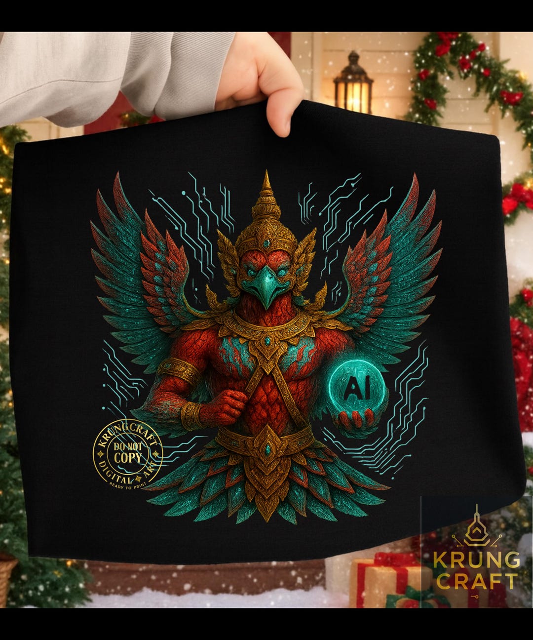 Cyber Garuda PNG | Thai Mythical Bird Digital Clipart - Etsy Australia
