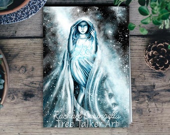 The Star - Tarot Oracle Card Art - The Star Card- Tree Talker Art - Rachael Caringella