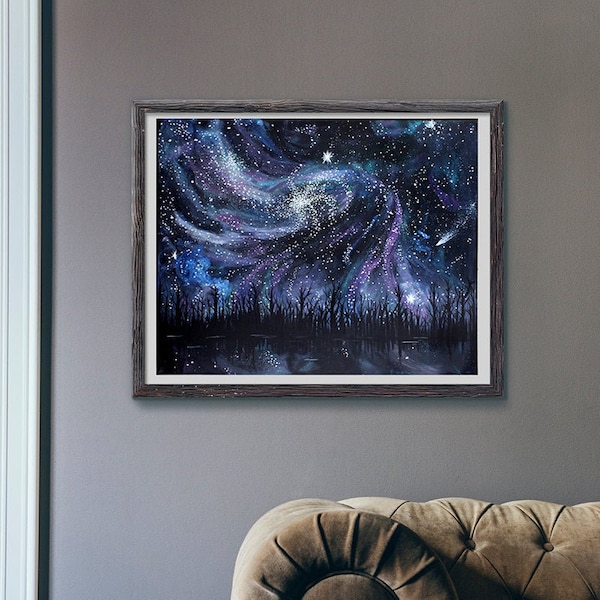 Giclée Art print - Galaxy Painting - galaxy art print - 11x14 print