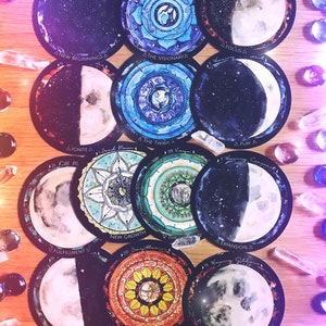 Spirit de la Lune Oracle Cards Oracle deck for Lunar Guidance Divination cards based on the phases of the moon image 3