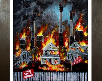 The American Dream - Fine Art Print - Giclee Art Print by Rachael Caringella Tree Talker -
