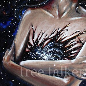 Reclamation of Self glow in the dark fine art giclee print by Rachael Caringella Tree Talker image 5