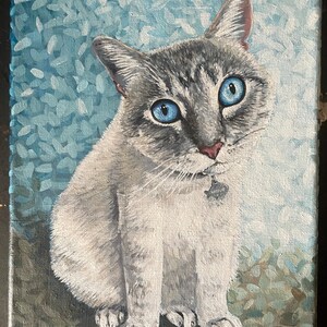 Custom Pet Portrait Memorial Pet Paintings Original Remembrance Art