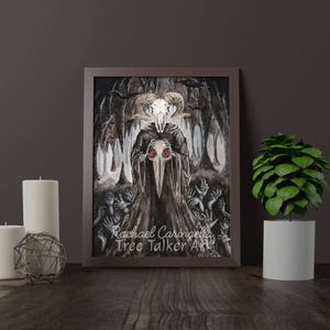 De duivel Card - de duivel Tarot Card Art door Rachael Caringella - boom Talker kunst