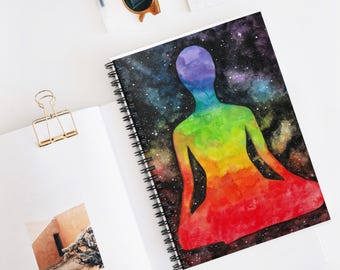 Highest Self Spiral Notebook by Rachael Caringella / Tree Talker Art
