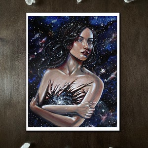 Reclamation of Self glow in the dark fine art giclee print by Rachael Caringella Tree Talker image 1