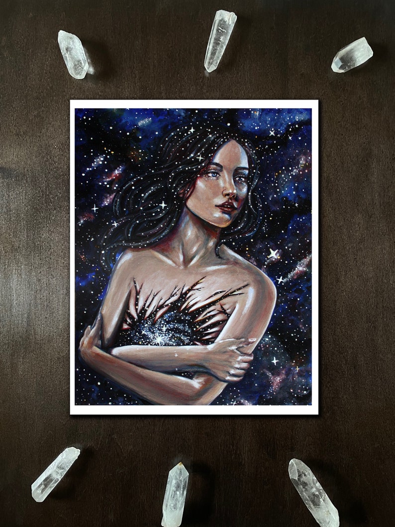 Reclamation of Self glow in the dark fine art giclee print by Rachael Caringella Tree Talker image 1