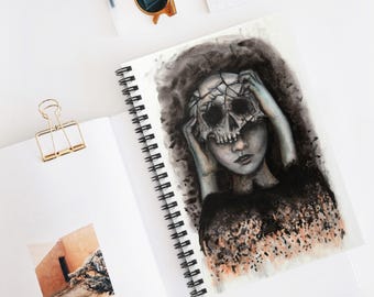 Fragile Spiral Notebook by Rachael Caringella / Tree Talker Art