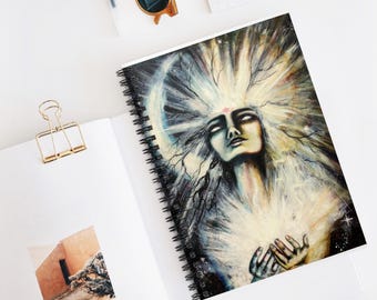 Awakened Woman Spiral Notebook by Rachael Caringella / Tree Talker Art