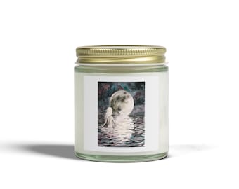Full Moon Woman Candle by Rachael Caringella / Tree Talker Art