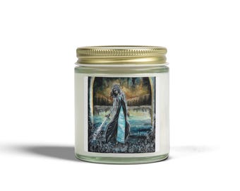 Warrior Candle by Rachael Caringella / Tree Talker Art | Coconut Apricot Wax 4oz 9oz