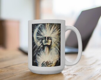 Awakened Woman Mug by Rachael Caringella / Tree Talker Art